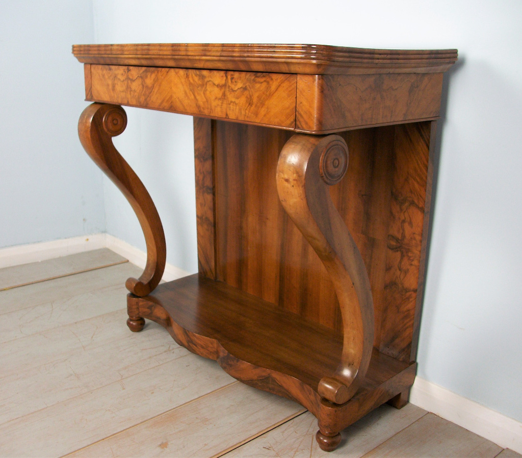 A Fine 19th Century French Walnut Console Table